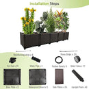 Large Planters for Outdoor Plants pots Elevated Garden Boxes Raised Garden Bed Garden Patio Balcony Deck to Planting Flowers Vegetables Tomato and Herbs by GreenHaven Gardens