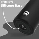 Chill Oasis Water Bottle | Compatible With Popular Flavor Cartridges | BPA Free, Leak Proof, Double-Walled Vacuum Insulated Stainless Steel, and Dishwasher Safe | Cold for 24 Hours (Black, 22oz) by CozyNest Decor