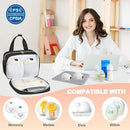 PIIOSER Insulated Baby Bottle Bag with Ice Pack, Breastmilk Cooler Compatible with Wearable Breast Pumps & Accessories - Breastfeeding On The Go Travel for Nursing & Working Moms, Black by TinyTreasures Baby Boutique