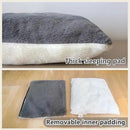 Cat Bed for Indoor Cats，Foldable cat cave，Anti-Slip & Water-Resistant Bottom，cat Houses for Indoor Cats or Small Dogs, Kitten Tent, Rabbit Bed，2 in 1 pet Bed (Dark Grey) by CozyNest Decor