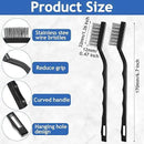 Jeffbaubl 30 Pieces Mini Wire Brush,6.7 Inch Stainless Steel Scratch Brushes,Wire Bristles Brush,Curved Handle Masonry Brushes Wire Bristle for Cleaning Welding Slag and Rust by CozyNest Decor