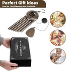 Wind-Chimes-Outdoor-Deep-Tone, Large Soothing Melodic Tones Windchimes, Wind Chimes for Outside, Memorial Wind Chime Best Gift for Mom Women Grandma Neighbors(32" Brown Coated Aluminum) by CozyNest Decor