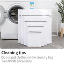10 Pack Mesh Laundry Bags for Delicates with Non Rust Zipper- MDSXO White Laundry Bags Mesh Wash Bags, Easy Fit Bra, Sock,Lingerie,Sneaker,Baby Laundry for Washing Machine Travel Storage[1XL/3L/3M/3S] by TinyTreasures Baby Boutique