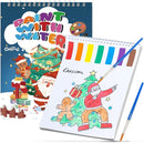 PIRIE Paint with Water Coloring Books for Kids,Watercolor Painting Sets Painting Activity for Kids Ages 3 4 5 6 7 8+,Birthday Gifts Arts & Crafts Toy (Christmas) by TinyTreasures Baby Boutique