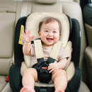 Infant Car Seat Insert for Newborn Girls Boys, Summer Mesh Baby Carseat Head Support with Strap Pads, Soft Reversible Baby Car Seat Insert Cushion Pad for Car Seat, Stroller, Bouncer, Swing, Beige by TinyTreasures Baby Boutique
