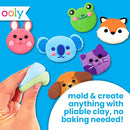 Ooly Air Dry Clay for Kids, 24 Colors Modeling Clay with 3 Shaping Tools, Play Dough Summer Craft Supplies - Creatibles by TinyTreasures Baby Boutique