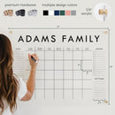 Personalized Clear Acrylic Calendar for Wall, Calendar Whiteboard for Wall, Dry Erase Wall Calendar, Wall Calendar Organizer System for Home (Block, Jade, 31"W x 23"H) by TinyTreasures Baby Boutique