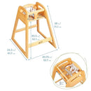 ECR4Kids ASATT High Chair, Toddler Chair, Honey by TinyTreasures Baby Boutique