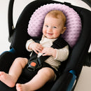 Pro Goleem Infant Car Seat Head Neck Body Support, Ultra-Soft Minky and Microfiber Newborn Car Seat Insert, Perfect for Car Seat, Stroller, 2-in-1 Reversible, Girls, Pink by TinyTreasures Baby Boutique