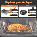 Geek Chef 26 QT Air Fryer Oven, Big Air Fryer, Toast Oven with Bake, Roast, Pizza, Easy to Use & Clean, 6 Slice Toast, Stainless Steel by CozyNest Decor