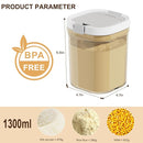 Formula Container to go-1300ml Travel Dispenser BPA Free Airtight Container with Spoon and Layered Storage by TinyTreasures Baby Boutique