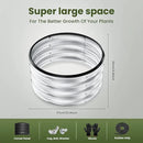 ZXZYHFTY Round Galvanized Raised Garden Bed kit,Silver Outdoor Garden Raised Planter Box, Round Large Metal Raised Garden Beds for Vegetable 2 * 2 * 1ft 2 Pcs by GreenHaven Gardens