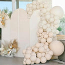 130pcs White Sand Balloons Different Sizes 18" 12" 10" 5" Off White Party Latex Balloons for Birthday Baby Shower Graduation Wedding Gender Reveal Anniversary Party Decorations by CozyNest Decor