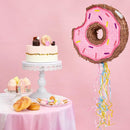 WERNNSAI Donut Piñata - Pink Donut Pinata with String Birthday Partyn Decorations Piñata with Stick Blindfold for Girls Kids Dount Pull String Pinata Family Games Birthday Party Supplies by TinyTreasures Baby Boutique