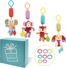 BLOOBLOOMAX Sock rattles for Babies 0-24 Months Baby Animal Foot Finder Educational Toys by TinyTreasures Baby Boutique