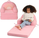 Foldable Kids Sofa, Comfy Rainbow Toddler Couch with Tri Folding Foam Cushions, Comfy Couch for Kid Age 18 Months and Up by TinyTreasures Baby Boutique