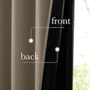 NICETOWN 100% Blackout Tan Curtains for Travel, Grommet Lightweight Portable Window Treatments Thermal Curtains Easy to Install for Living Room/Bedroom, W52 x L72, 2 Panels by TinyTreasures Baby Boutique