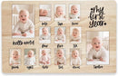 CHONIC My First Year Photo Board, 1st Birthday Gifts for Boy or Girls, 12 Month Pictures Frame for Baby First Year, One Year Birthday Decorations Milestone Sign, Wooden Baby Keepsake Gifts by TinyTreasures Baby Boutique