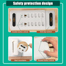 Improved Power Strip Cover Box(1 Pack) 丨Outlet Covers Baby Proofing丨Baby Safety Products丨Adjustable Length Childproof Outlet Cover丨Preventing Toddlers from Touching Sockets丨Fits Most Sockets., White by TinyTreasures Baby Boutique