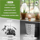Juhefa Grow Light for Indoor Plants Growing, 6000K Full Spectrum Gooseneck Plant Lamp for Seedings Succulents Small Plants, Auto On/Off Timing & 5 Dimming, 2-Pack by GreenHaven Gardens