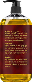 MAJESTIC PURE Cellulite Massage Oil for Massage Therapy - Refreshing, and Relaxing - Natural Oils with with Vegan Collagen & Stem Cells - for All Skin Types - Men and Women - 8 fl oz by CozyNest Decor