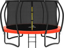 Trampoline 8FT 10FT 12FT 14FT 16FT, Recreational Trampolines with Enclosure Net and Ladder, Outdoor Anti-Rust Trampolines for Kids and Adults, ASTM Approved by TinyTreasures Baby Boutique