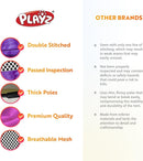 Playz 5-Piece Kids Play Tents Crawl Tunnels and Ball Pit Popup Bounce Playhouse Tent with Basketball Hoop for Indoor and Outdoor Use with Red Carrying Case by TinyTreasures Baby Boutique