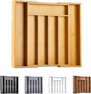 Bellsal Silverware Organizer Kitchen Drawer Organizer Expandable Bamboo Utensil Holder Cutlery Tray for Kitchen Utensil and Flatware Bedroom Office by CozyNest Decor