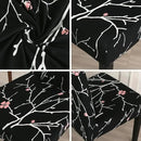 JQinHome Pattern Chair Covers for Dining Room Set of 6, High Stretch Removable Washable Parsons Chair Slipcover for Home Party Hotel Wedding Ceremony (Flourish Black,6PCS) by CozyNest Decor