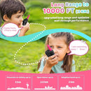 Walkie Talkies for Kids, Rechargeable Long Range Gift Toy for Ages 3 4 5-7 8-12 Year Old Girl Boy with 22 CH 2 Way Radio Flashlight 3 Mile Long Range Walkie Talkie for Outdoor Game Camping 2 Pack by TinyTreasures Baby Boutique