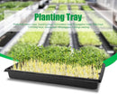 Plant Growing Nursery, Standard 1020 Trays Plastic Sturdy Farmer Self Seedling Tray for Microgreens Indoor Nursery Pots Transplantation (5-Pack, 21.6"×11.2", 2.52" Deep, no Holes) by GreenHaven Gardens