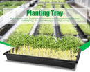 20 Pcs Plant Growing Nursery, Standard 1020 Trays Plastic Sturdy Farmer Self Seedling Tray for Microgreens Indoor Nursery Pots Transplantation (20-Pack, 21.6"×11.2", 2.52" Deep, no Holes) by GreenHaven Gardens