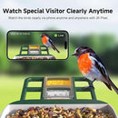 Bird Feeder with Camera AI Identify 2K Live Video Smart Bird Feeder with Camera, 2.4GHZ WiFi Solar Birds House Cameras, Motion Detection Instant Arrival Alerts, Ideal Present for Birds Lovers by CozyNest Decor