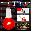 4th of July Decorations Lights Outdoor, 25Ft Red White and Blue Lights with 25 G40 Light Bulbs, Plug in G40 Patriotic Light for Indoor Independence Day Party Memorial Day-White by GreenHaven Gardens