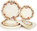 Homlouue 200 Pcs Fall Paper Plates and Napkins, Watercolor Disposable Dinnerware Set, Autumn Leaves Thanksgiving Party Supplies, Serve 50 Guests by CozyNest Decor