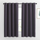 NICETOWN Blackout Curtains for Bedroom, Grommet Solid Thermal Drapes Light Blocking Window Treatments Sound Reducing for Living Room, Greyish Purple, W46 x L63, 2 Panels by TinyTreasures Baby Boutique