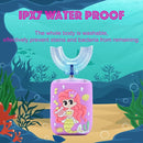 Kids Electric Toothbrush, U Shaped Toothbrush Kids Sonic Automatic Brush with 5 Brush Head 6 Sonic Clean Modes IPX7 Waterproof Mermaid Design Rechargeable Smart Timer for Children 2-7 by TinyTreasures Baby Boutique