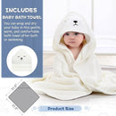 MoreFeel Collapsible Baby Bathtub for Newborn with Thermometer & 1 Hooded Towel & 1 Soft Floating Cushion,Portable Travel Bathtub with Drain Hole, Durable Foldable Baby Tubs for Infants to Toddler by TinyTreasures Baby Boutique
