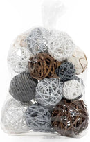 ANDALUCA Decorative Balls Vase Filler Bag with Orbs, Balls (Grey) by CozyNest Decor