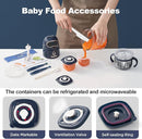 Baby Food Maker, 10-in-1 Baby Food Processor Set with 2 Glass Bowls (600ml+300ml), Baby Food Blender for Baby Puree, Fruit, Meat, Vegatable, Baby Food Storage Containers, Baby Essentials by TinyTreasures Baby Boutique
