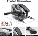 Sunny Health & Fitness 2-in-1 Sit/Stand Mini Elliptical Machine, Portable Under Desk Peddler Exerciser for Senior Home Workout, Optional Free Sunnyfit App Bluetooth Link, Handlebars or Resistance Band