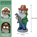 Funny Garden Gnomes Statue Outdoor Decor, Solar Telescope Gnome Decorations for Yard, Lawn, Patio, Porch, Fathers Day Birthday Housewaming Gifts for Dad, Men, Husband, 10.6 Inch, Resin by CozyNest Decor