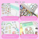 Dwpetzo 20 Sets DIY 3D Sticker Scenes for Adults with Tweezer, Cute 3D House Sticker Therapy for Girls Make Your Own Mini Room Scene Collection Book for Adult Kids Relief Stress Pass The Time by TinyTreasures Baby Boutique