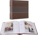 RECUTMS Photo Album 4x6 with Writing Space 100 Photos Photo Book, Leather Cover Picture Album with Memo Areas for Wedding Anniversary Family Baby Couple Valentines Graduation Travel (Dark Coffee) by TinyTreasures Baby Boutique