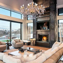 18-Light Double-Layer Crystal Chandelier for Living Room Gold Ceiling Pendant Light Fixtures with K9 Crystal Modern Luxury Lighting for Dining Room, Bedroom, Kitchen by CozyNest Decor