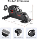 Sunny Health & Fitness Dual Function Under Desk Pedal Exerciser, Portable Indoor Cardio Mini Bike at Home, Arm/Leg Cycle for Seniors, Optional Magnetic, Motorized & Free SunnyFit App Bluetooth Connect by CozyNest Decor