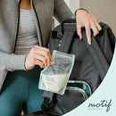 Motif Luna Double Electric Breast Pump Bundle with Luna Cooler Set and Milk Storage Bags, 6 oz - 100 Count - Milk Freezer Bag with Easy Pour Spout by TinyTreasures Baby Boutique