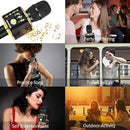 BONAOK Wireless Bluetooth Karaoke Microphone, 3-in-1 Portable Handheld Mic Speaker Machine for All Smartphones, Gifts to Girls Boys Kids Adults All Age Q37(Black Gold) by TinyTreasures Baby Boutique