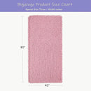 Bigacogo Chunky Knit Throw Blanket for Couch, 40x80 inches, 100% Hand Knitted with Thick Jumbo Chenille Yarn, Cozy Soft Large Rope Knot Cable Crochet Blankets for Sofa Bed Living Room, Blush Pink by CozyNest Decor