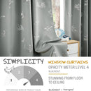 Vangao Kids Curtains for Boys Bedroom Kids Blackout Curtains 63 Inch Length Ocean Aquarium Nursery Drapes for Girls Bedroom Silver Sea Animals Print Thermal Insulated Drapes, Grey 2 Panels by TinyTreasures Baby Boutique